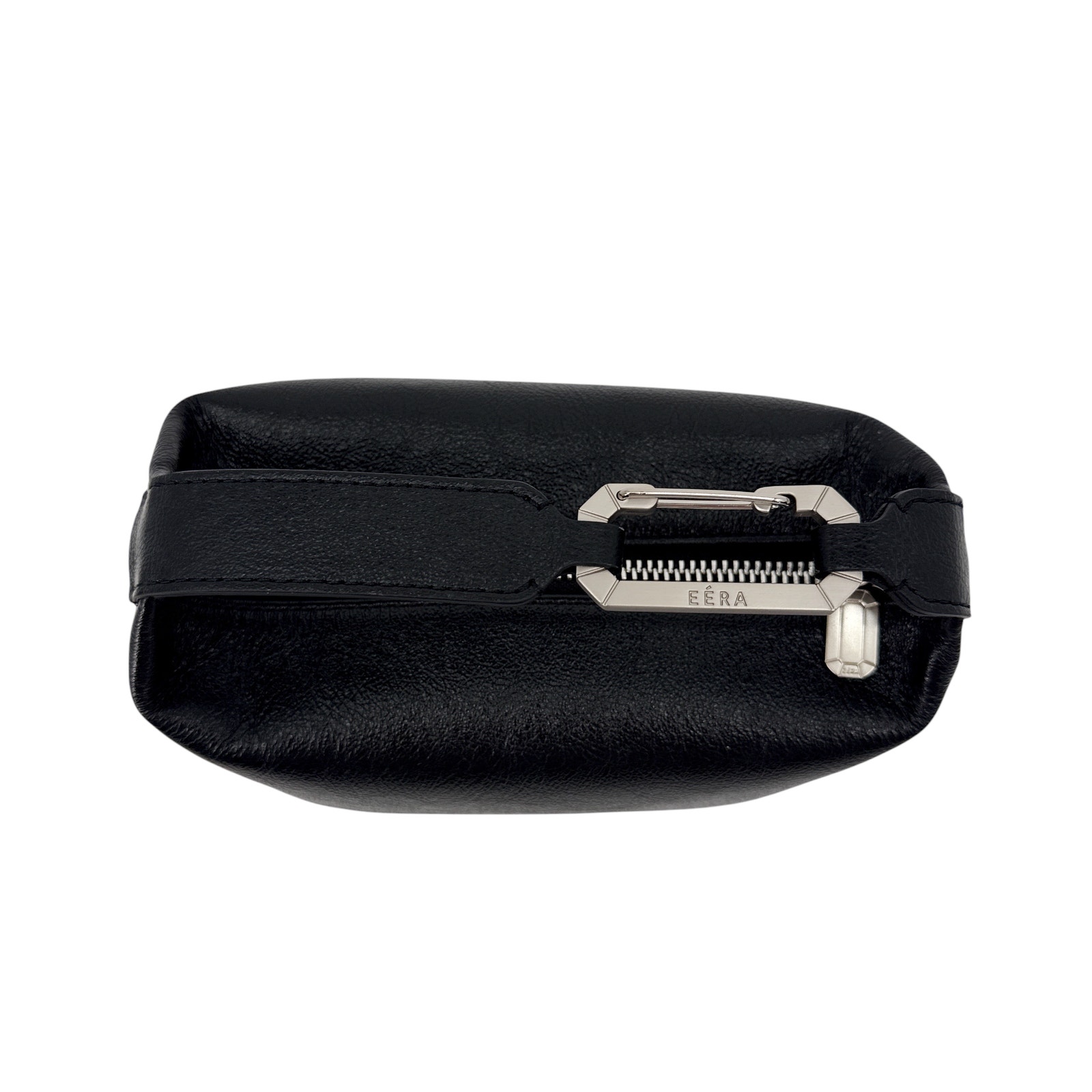 Eera Metallic Moon Bag In Laminated Black — image 8 of 8
